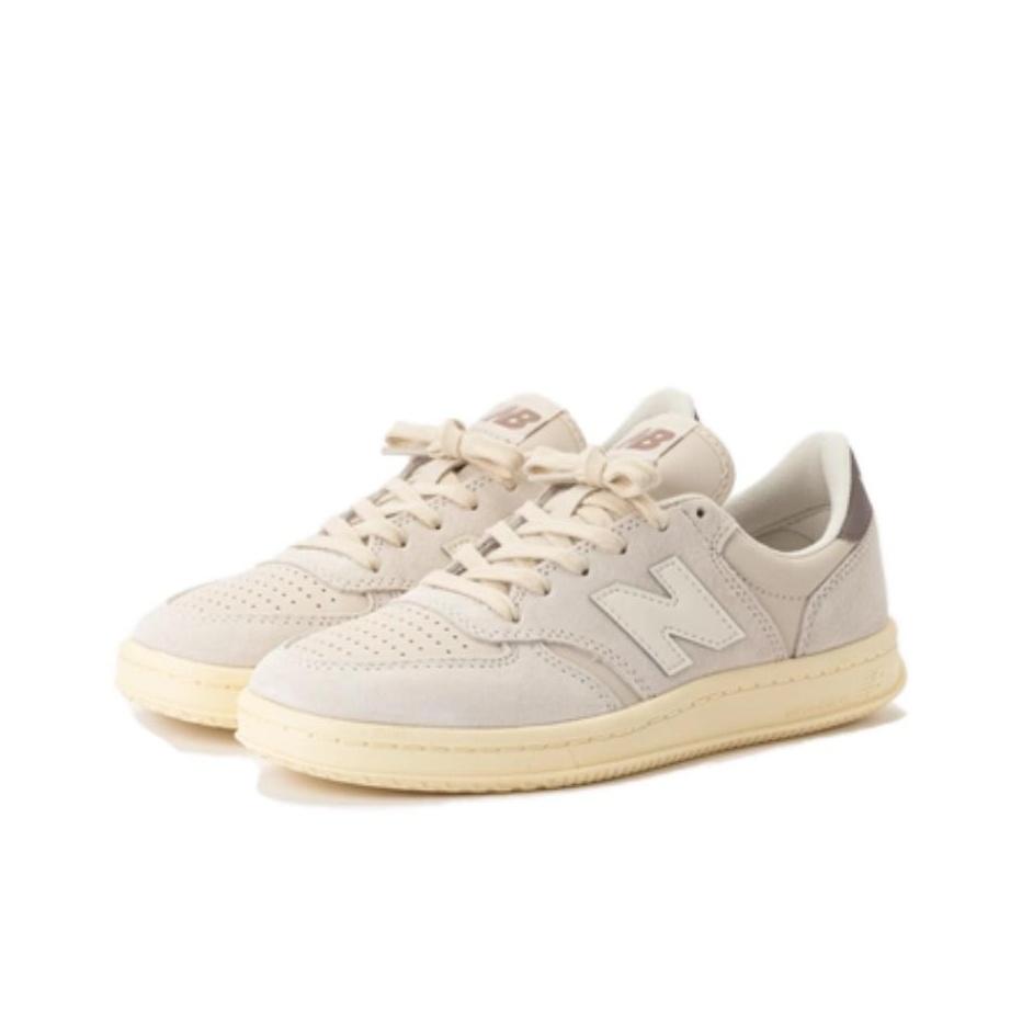 New Balance Nb T500 Suede Comfortable Fashion Breathable Support Low Top Lifestyle Casual Shoes Unisex Casual Shoes Beige CT500SNB