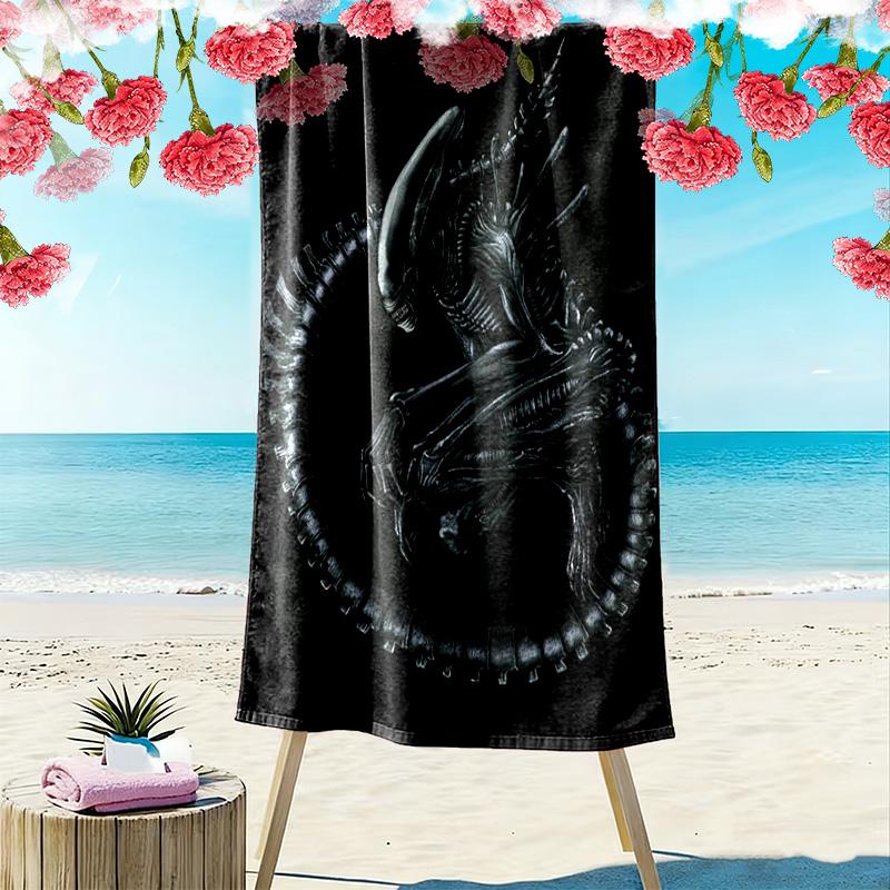 Opposite Sex 2D Flat Print Beach Towel, Large Soft Quick Dry Towel for Beach Camping Swimming.MSTJ0918527