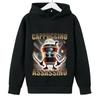 Kids Long Sleeve Hoodie Viral Italian Brainrot Meme Mixed Creature Graphic Pullover Sweatshirt Autumn Winter Casual Sport Daily Wear Tops