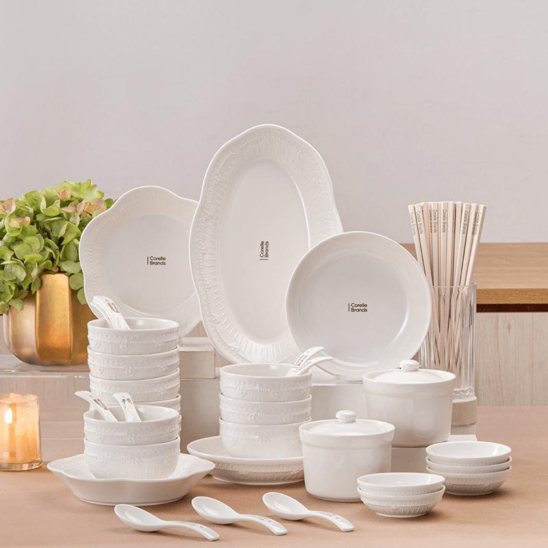 VISIONS Corning Bernini Master Series 42-Piece Ceramic Dinnerware Set
