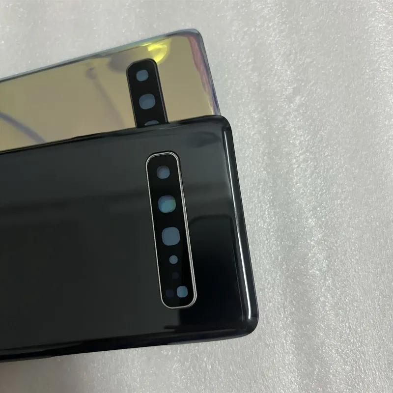 For Samsung Galaxy S10 5G SM-G977B G977F Battery Back Cover Rear  3D Glass Panel Housing Case +Camera Lens Replace