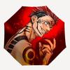 1pc Jujutsu Kaisen Satoru Gojo Inspired Umbrella - Auto Open Close, Portable 3-Fold Design, 8-Bone Iron Frame Outdoor Umbrella, Perfect Gift for Fans,