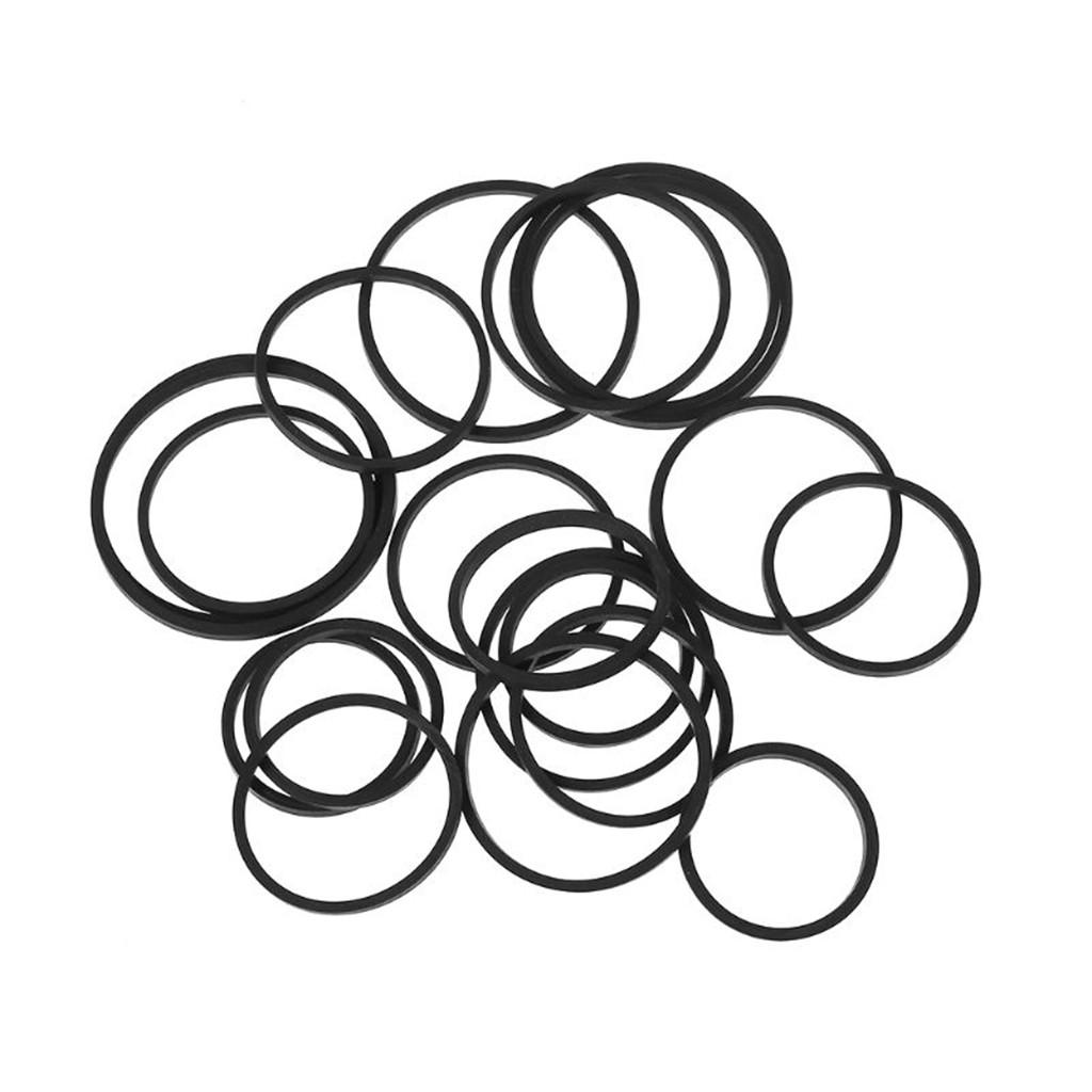 20Pcs/lot 1.5mm Mix Cassette Tape Machine Belts Assorted Square Rubber Belt 25-170mm for Recorders DVD Drives