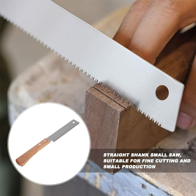 

12 Inch Small Hand Saw, Flush Cut Saw Woodworking Hand Saw Wooden Straight Handle Single Edge Pull Saw Trim Tool for Household