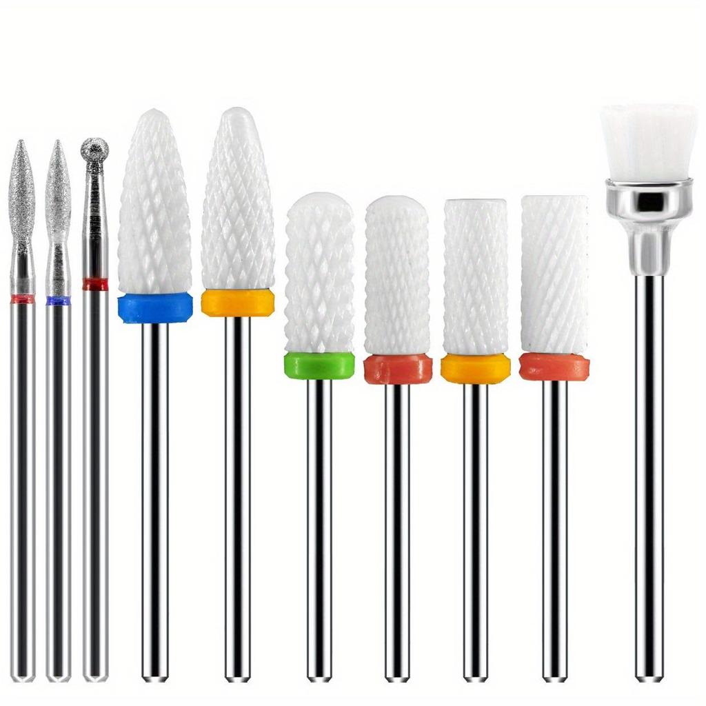 Electric Nail Drill Set with Multiple Grinding Heads for Dead Skin Removal