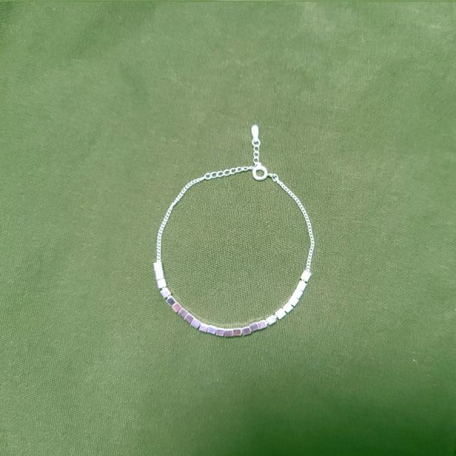 925 Sterling Silver Geometric Bracelet For Women Fashion Fine Jewelry Wedding Party Gift