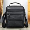 New Shoulder Bag, Men's Leather Vertical Crossbody Bag, Small Toe Cover Layer, Cowhide Casual Shoulder Bag, Men's Backpack