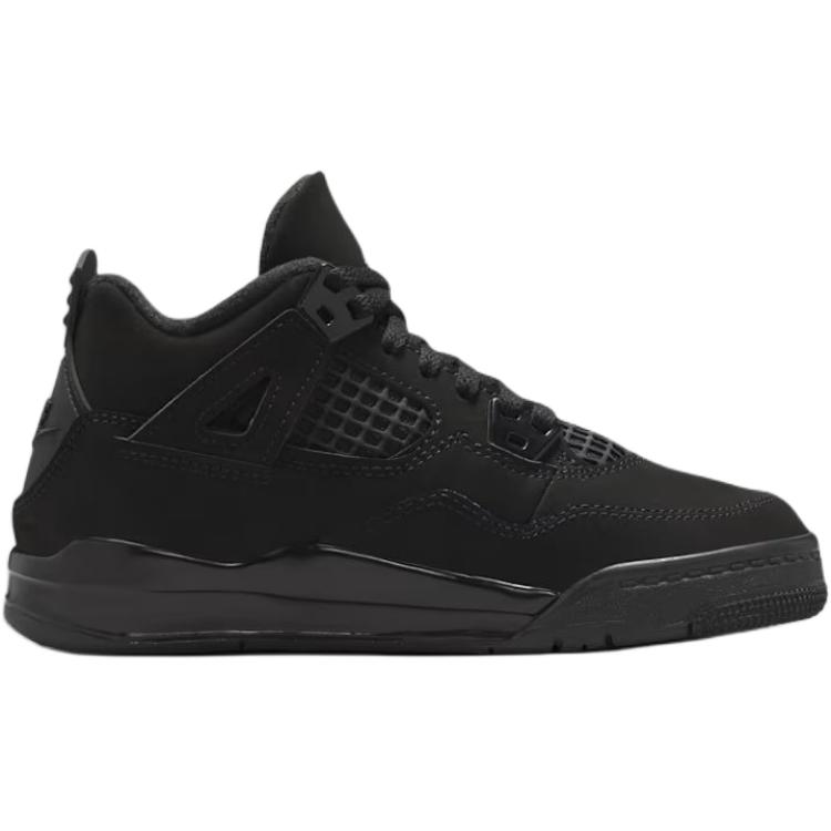 Air Jordan 4 Retro PS Black Cat 2025 Kinder-Sneaker Light-Graphit IB4388-010