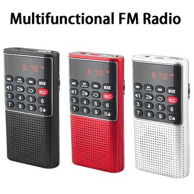 Mini Radio FM Portatile Altoparlante Wireless Lettore Musicale MP3 con Supporto Registrazione Vivavoce Scheda TF USB Riproduzione Cuffie
