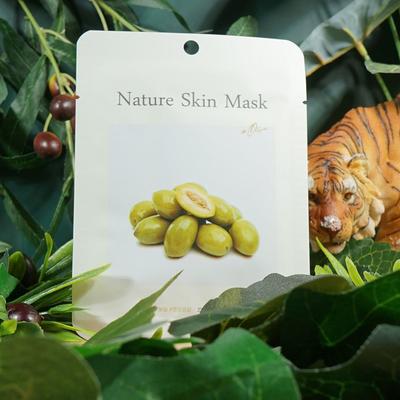 Feuchtigkeitsspendende XPWQCHHW Chrysanthemenextrakt Feuchtigkeitsspendende Essenz Maskenpackung 10er-Pack Olive