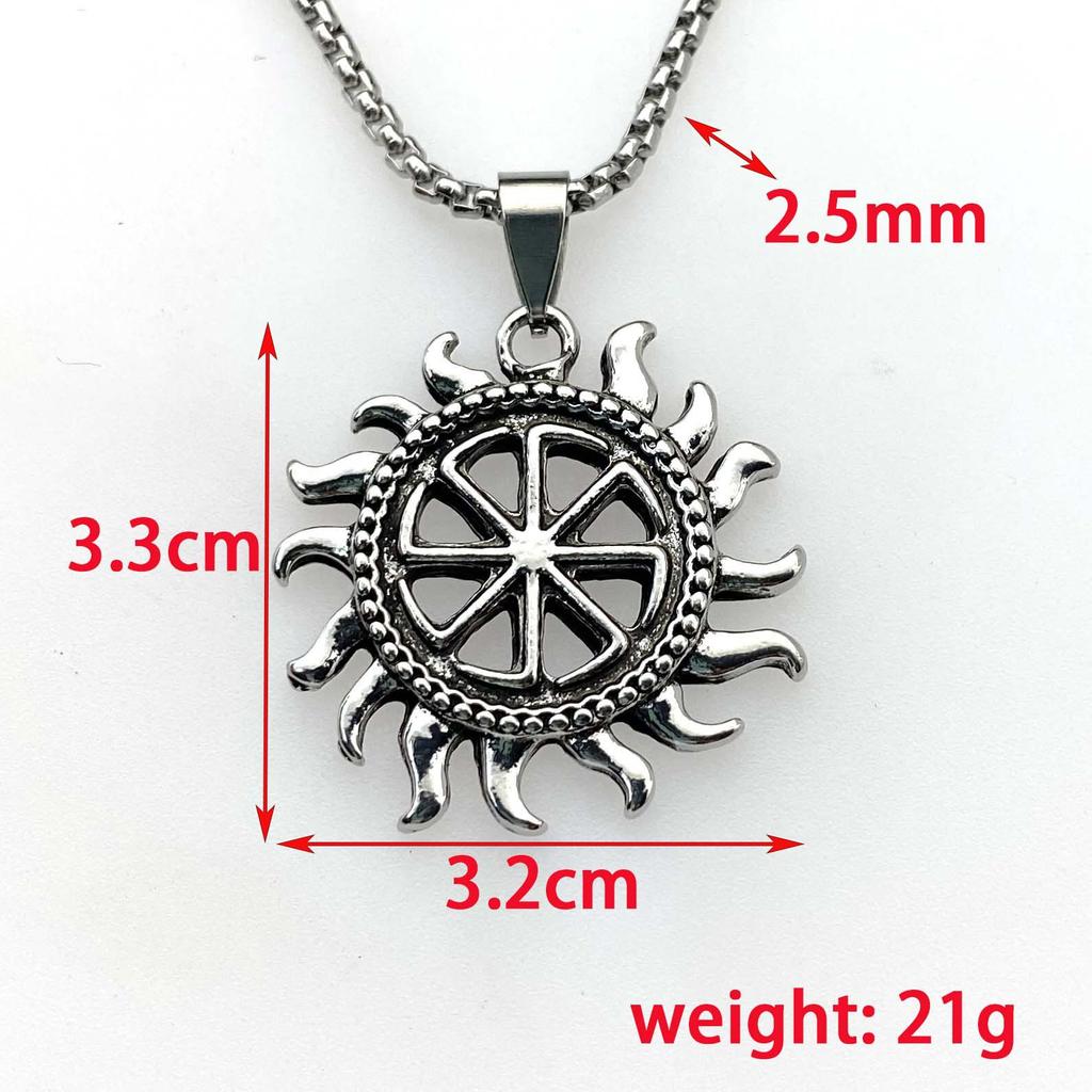 Necklace Vintage Viking Sun Necklace Pendant