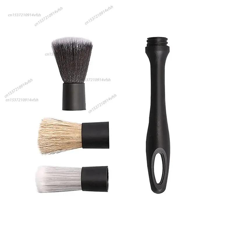 NOUVEAU 3pcs Brosse de Nettoyage pour Aérateur de Climatisation de Voiture, Nettoyage de Fissures, Balayage de Poussière, Dépoussiérant pour Intérieur de Voiture avec Brosse, Ensemble d'Outils de Lavage de Voiture