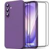 Silicone Case - BOOLING - for Samsung Galaxy S26 Plus - Anti-Scratch Dark Purple - 2 Glass Screens