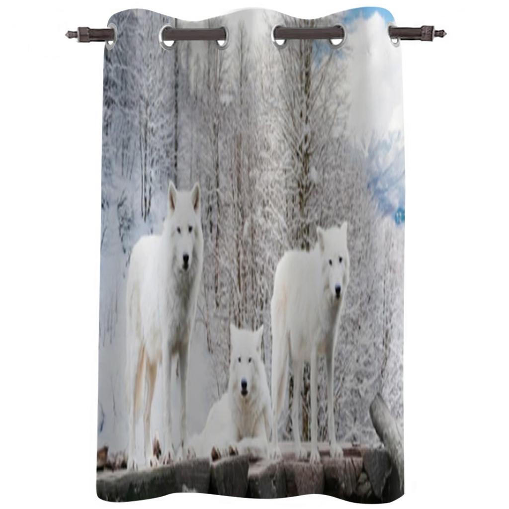 Chinese Panda And Bamboo Window Curtains Curtains for Living Room Decorative Items Living Room