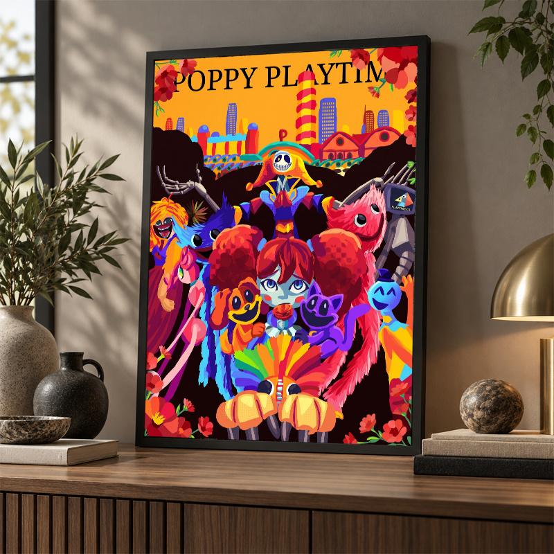 DIY 5D Diamantmalerei Poppy Playtime Vollbohrer Diamantkunst Wanddekoration Bastelset