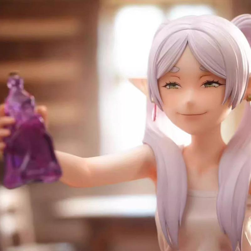 Buried Friend, Lotus Potion Bottle Friend Figure, Double Ponytail Cosplay Beautiful Girl, Model Ornament