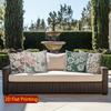 2D Floral 3D Geprägtes Muster Kissenbezüge Muster Kissenbezug Geeignet für Sofa Schlafzimmer Auto Kissenbezug