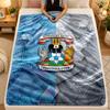 Flannel BlanketCoventry City Football Warm Soft Throw Blanket for Indoor Sofa Bed Living Room Use