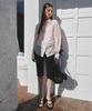 MONGDOL Side Shirred Capri Pants Black Mdpt081Black