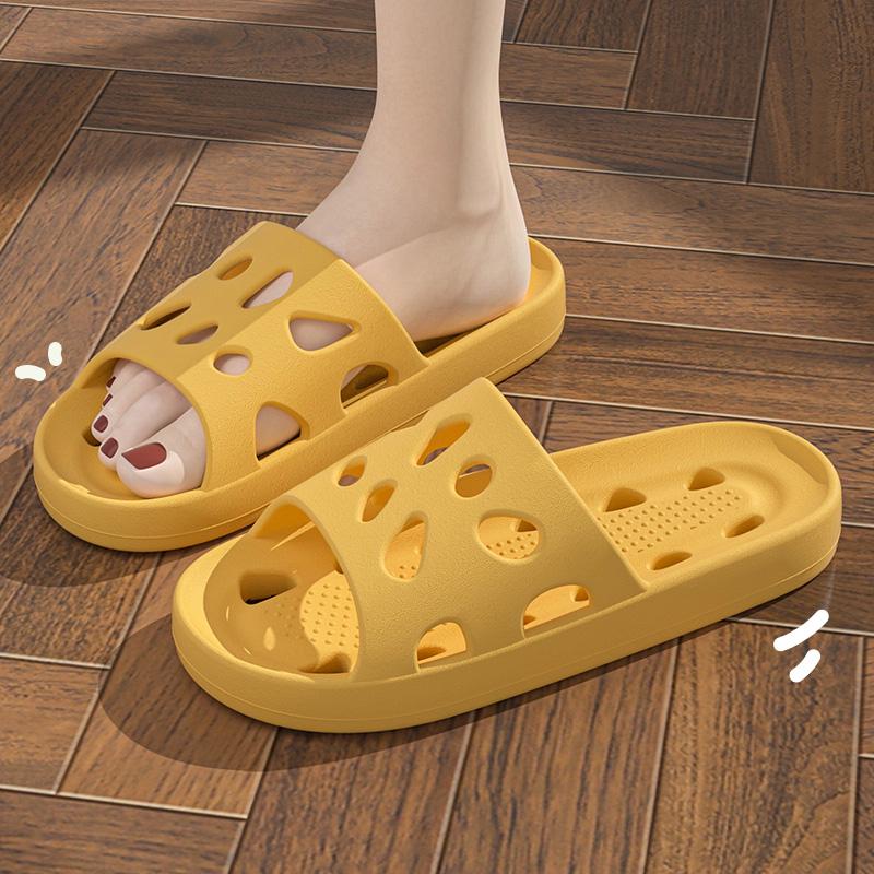EVA Bathroom Slippers Quick Dry Drainage Design Soft Lightweight Indoor Sandals For Men And Women Home Shower Use 36-37