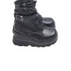 Large size Martin boots autumn and winter new European and American square head side zipper thick bottom slope heel casual fashion boots