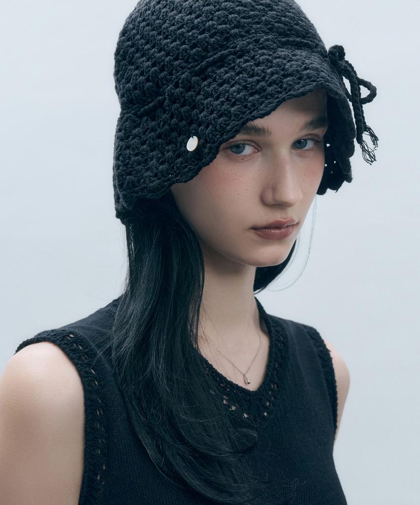 MONGDOL Lace Crochet Bucket Hat Mdac054_4 Colors
