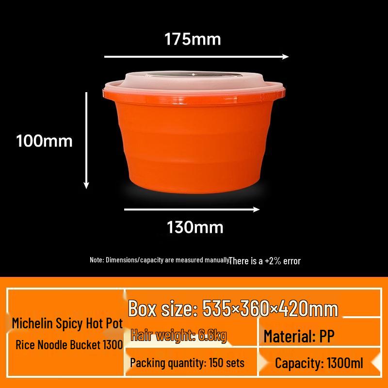 Disposable Takeout Container with Buckle Lid