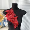 Mode 3D Pailletten Blumen Aufnäher Handgemacht DIY Bestickte Aufnäher Stickerei Handarbeit Aufnäher Brautkleid