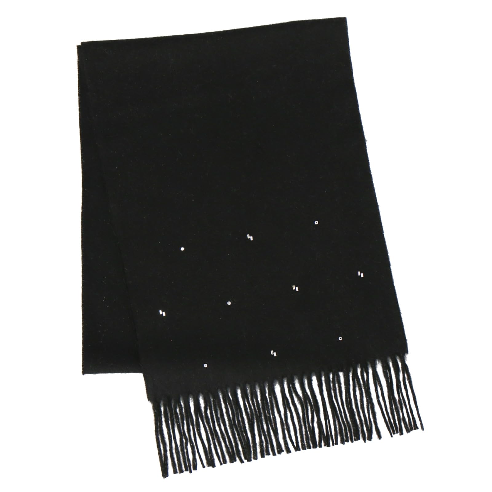 

JILL STUART Кашемировый шарф со стразами 60116007 Женский 60116007C Черный [C] Прибл.. 30см Ш x 180см В