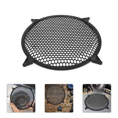 Premium Plastic Car Speaker Protector Cover Round Mesh Grill Guard for Audio Subwoofer Door Speakers Protective Sound System