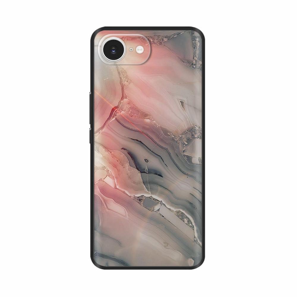 For iPhone 16e Case Black Silicone Painted Case For iPhone 16e Cover TPU Anti-drop Phone Protector Cover For iPhone 16 E Cases