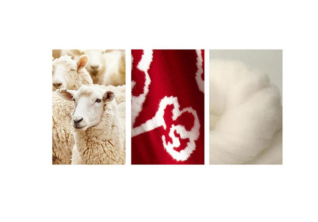 Women's Zodiac Year Red 100% Pure Wool Jacquard Sweater - Cozy, Soft, and Loose Fit