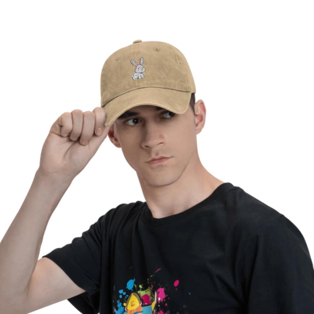 Cute Cartoon Rabbit Summer Classic Fashion Men Trucker Hat Cotton Breathable Women Cowboy Cap Outdoor Leisure Basketball Caps