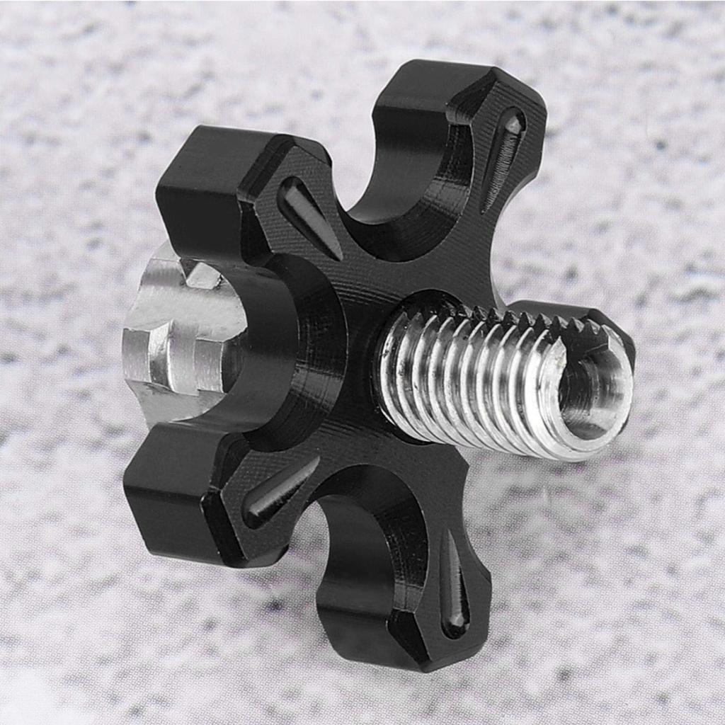 Qiilu M8 Motorcycle Brake Clutch Lever Cable Wire Adjuster Screw CNC Aluminum Alloy Motorcycle