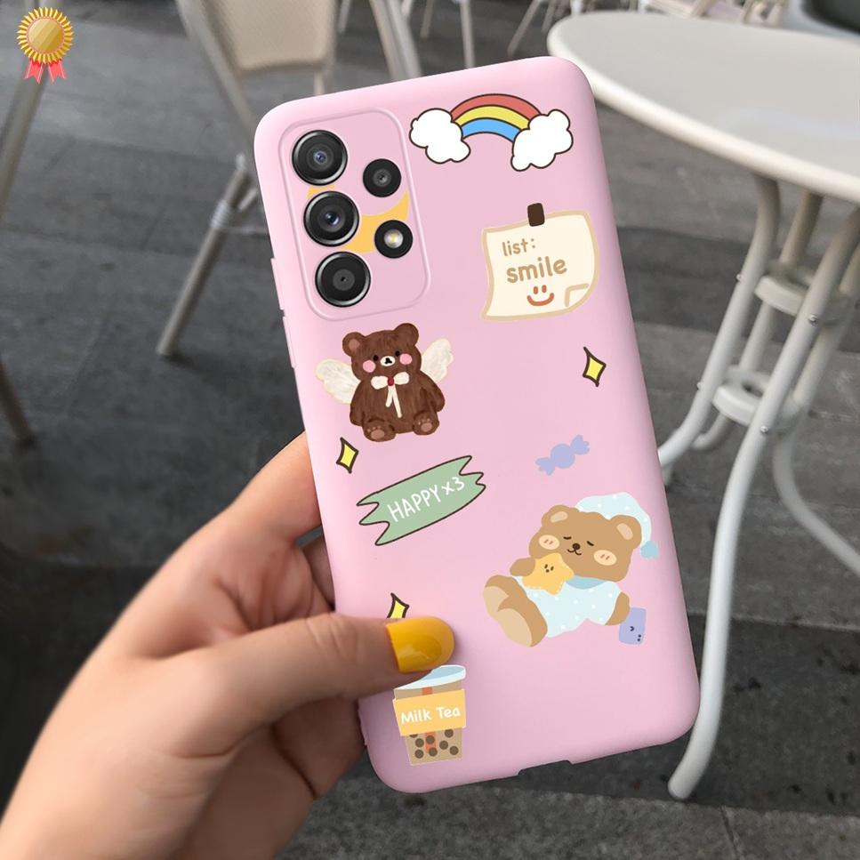 For Samsung Galaxy A23 5G Case Fashion Cute Clear Mate Men Women Soft TPU Silicone Phone Covers For Samsung Galaxy A23 4G Fundas