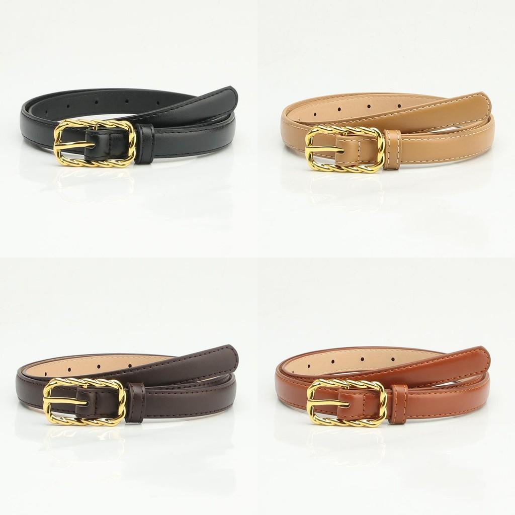 Elegant Womens Alloy Pin Buckle Pu Leather Belt For Casual And Dressy Looks