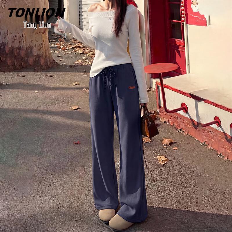 TonLion Women's High-Waist Flared Trousers