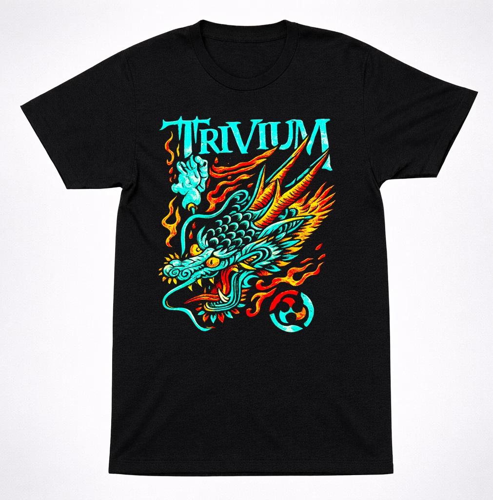 Trivium Dragon Sigil Metalcore Mythic Heavy Band Full Color T-Shirt 4XL