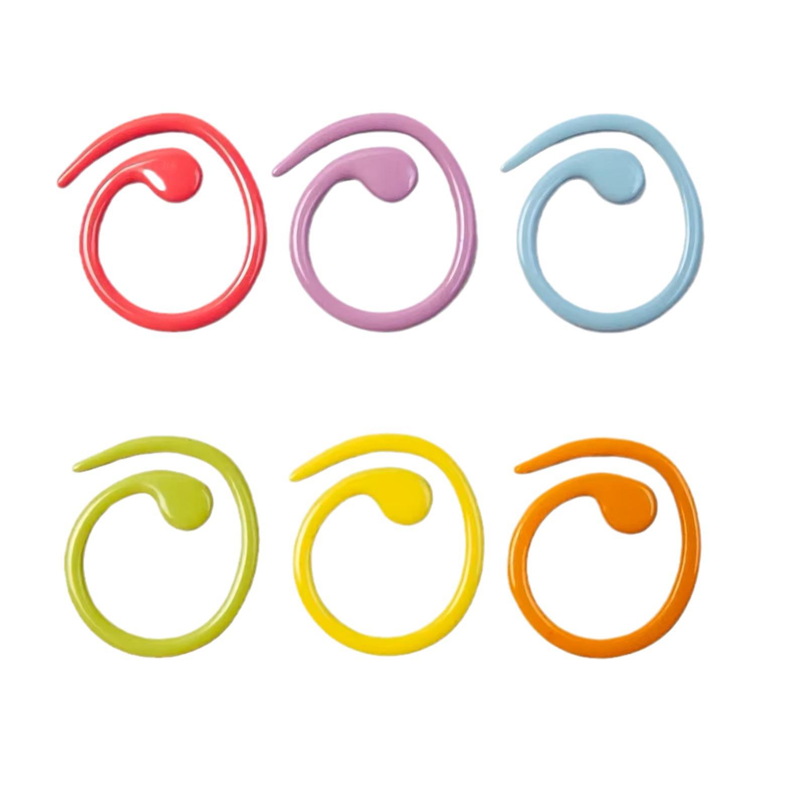 

Set of 20-100 Colorful Spiral Crochet and Knitting Needles with Metal Stitch Markers 100 Pieces