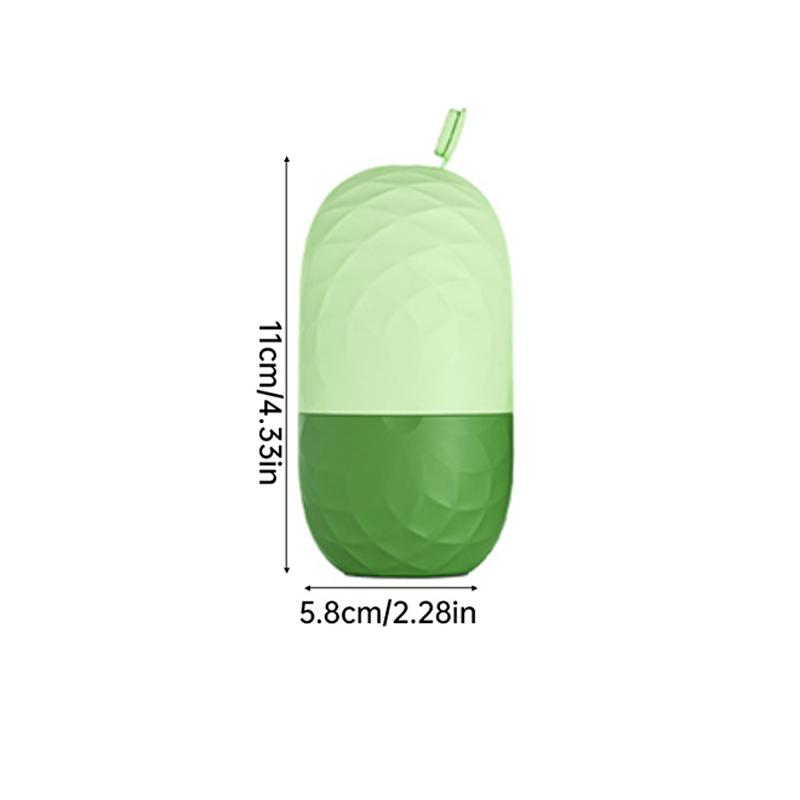 Silicone Cube Tray Shape Face Facial Ice Roller Massage Face Massage Roller Facial Reusable Ice Face Roller Skincare Tool зелёный