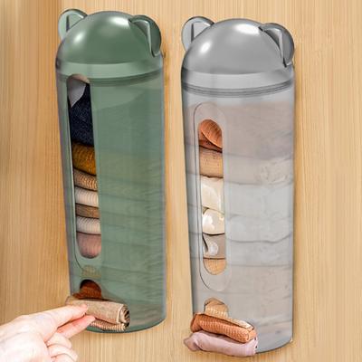 Cartoon Form Kunststoff Tasche Lagerung Rack Wand Müll Tasche Transparente Lagerung Box Küche Bad Müll Tasche Lagerung Fall