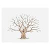 Albero delle Impronte Digitali per Matrimonio Pittura Uccellini Libro degli Ospiti Regalo di Matrimonio Pittura a Impronta Digitale Souvenir di Matrimonio Pittura su Tela