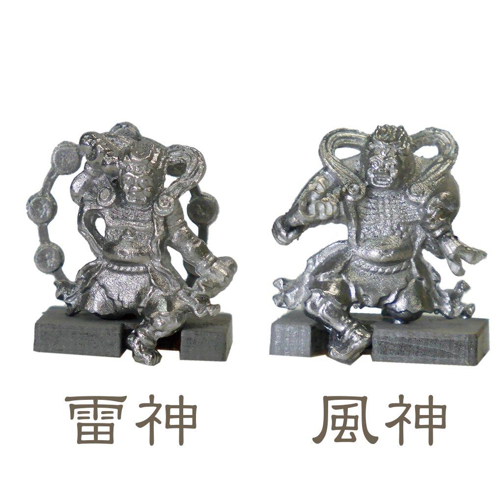 Woody Joe Half Type Temple Kaminarimon Gate Wooden Model Kit with Soft Metal Fujin and Raijin Figures Assembly 1/100 Senso-ji (Unpainted Kit)