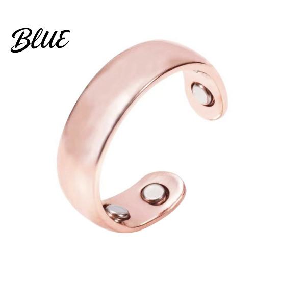 Knuckle Ring Lady Magnetic Adjustable Opening Design Polished Smooth Electroplated