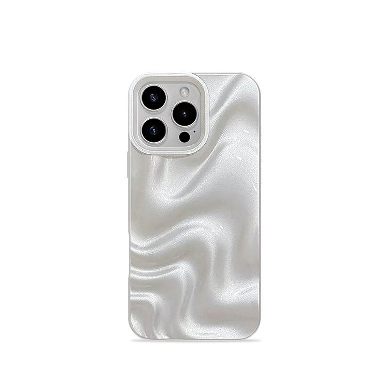 Simple Three-dimensional Water Ripple for IPhone17promax/16 Mobile Phone Case Apple 15/14/12/13 Soft 11