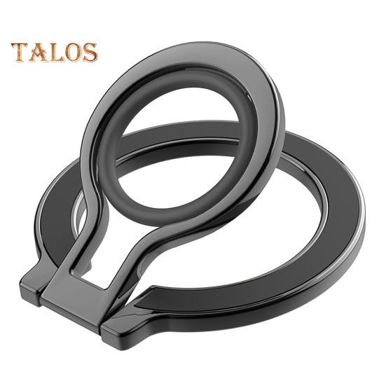 

Подставка для телефона, складное алюминиевое кольцо-держатель с магнитами N52, беспроводная зарядка, вращение на 360 градусов, подставка для телефона, поддержка MagSafe чёрный