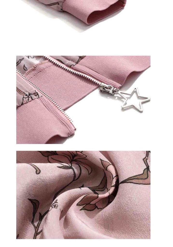 Women's Versatile Chiffon Sun Protection Floral Cardigan - Summer 2026 Korean Style, Plus Size, Lightweight Long Sleeve Jacket