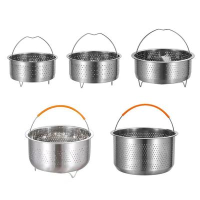 Stainless Steel Steamer Basket Instant Pot Accessories For  Instant Cooker With Silicone Handle Pressure Cooker Rice Steamer