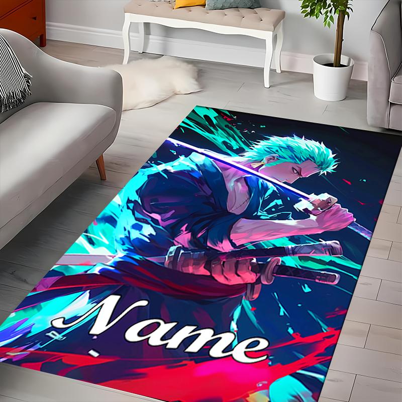 Custom personalization Zoro the Pirate King Area Rug - Perfect For Kitchen, Bathroom,Laundry Room Decor Large Size Available,Gift All Seasons