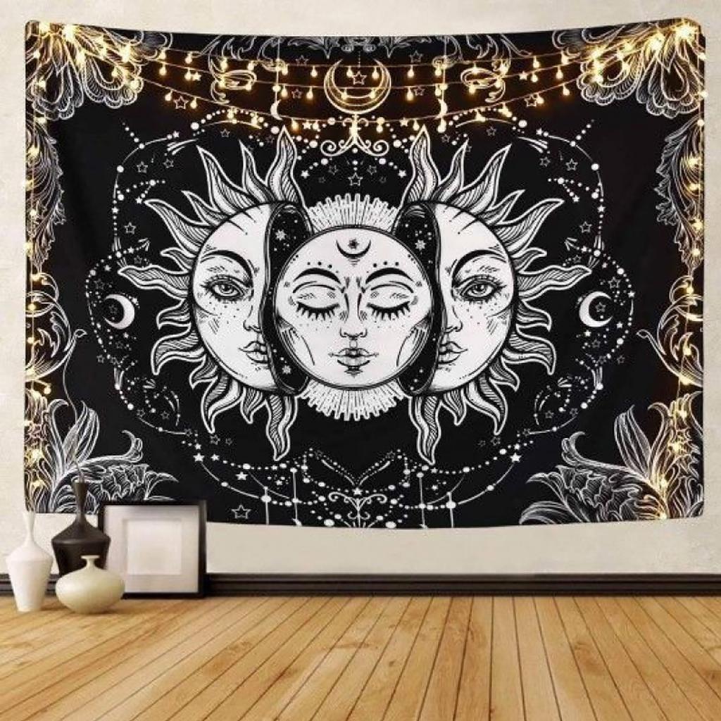 Bohemian Style Polyester Wall Hanging Blanket Carpet Tapestry for Home Bedroom Decoration150x200cm